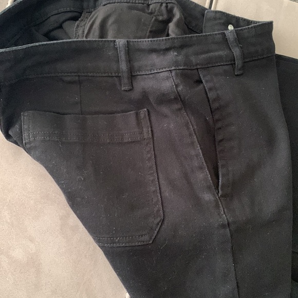 Joe Fresh Black Cropped Wide Leg Jeans size 30 - Picture 8 of 14